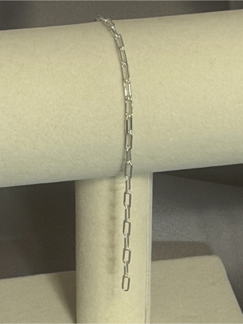 Minimal Sterling Silver Paperclip Bracelet - Sleek Link Design